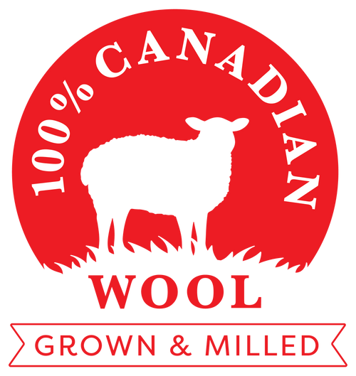 Canadian wool — grown and milled in Canada